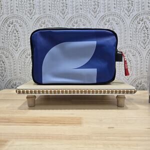 Men's Toiletry Bag Travel Zipper Pouch Black Blue Block Dove and FIFA Collab